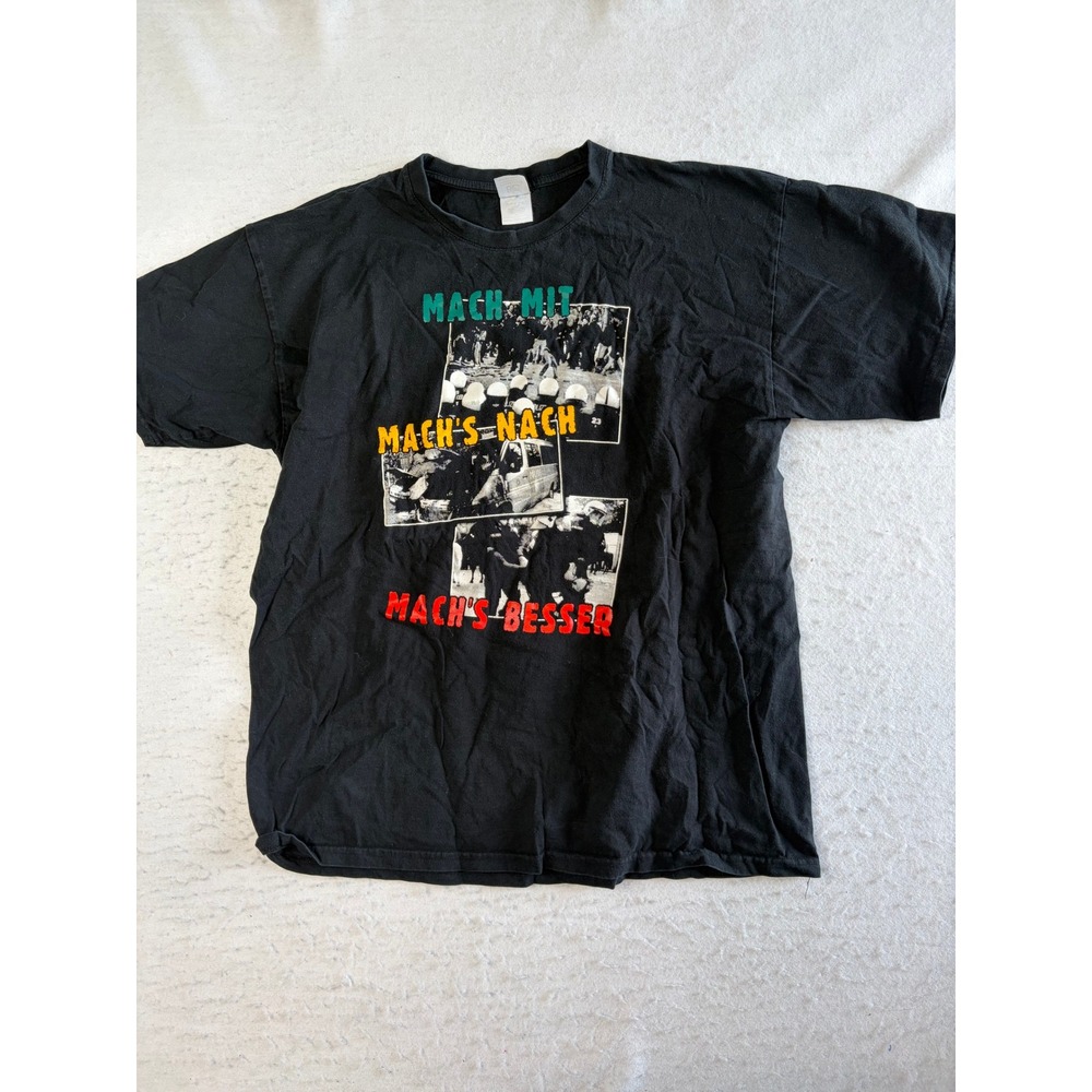B&C Collection Mach Mit Mach's Nach Mach's Besser T-Shirt XXL Black Graphic Tee